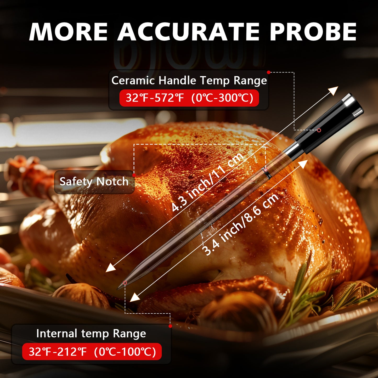 BF-40 Pro Wireless Meat Thermometer