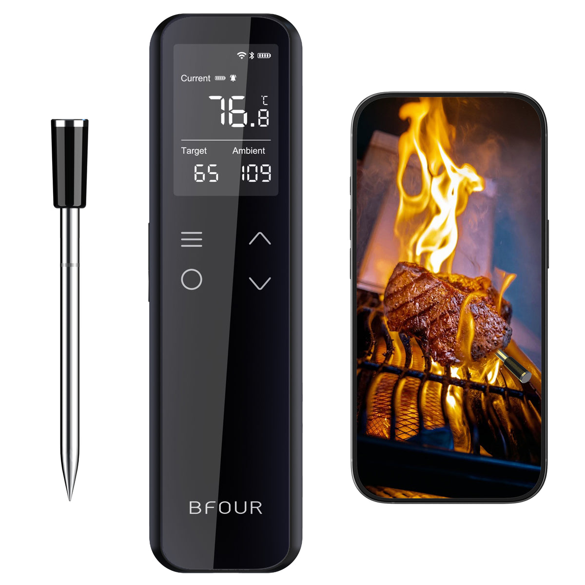 [40% off!] BF-70 Wi-Fi Wireless Meat Thermometer【1 Probe】