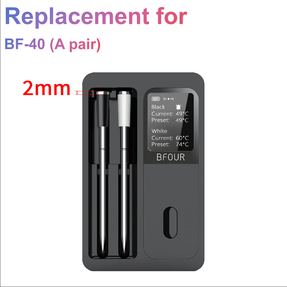 Replacement Bfour Wireless Probes for BF-30/BF-40/BF-60/BF-70/BF-80