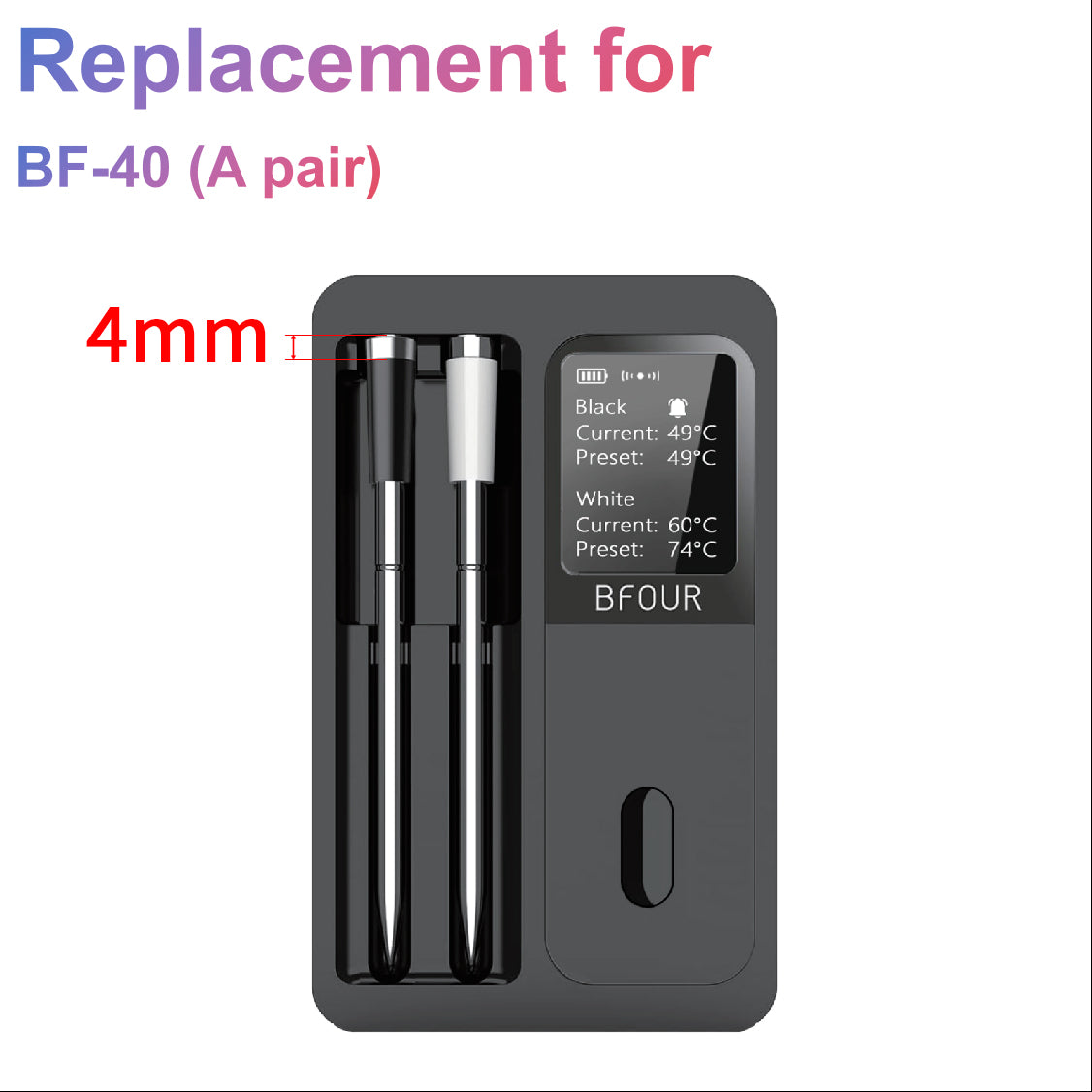Replacement Bfour Wireless Probes for BF-30/BF-40/BF-60/BF-70/BF-80