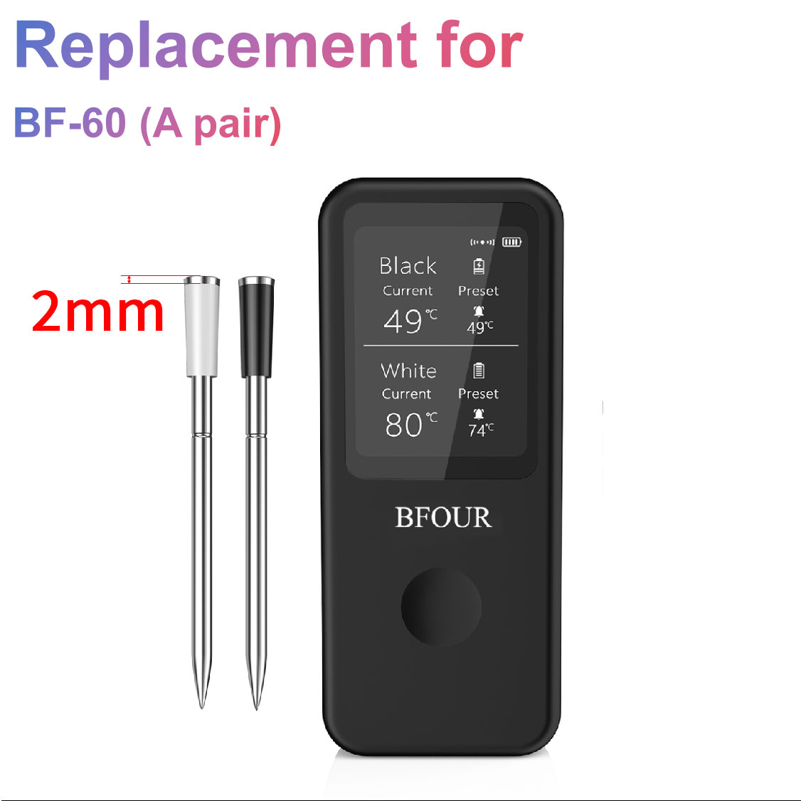 Replacement Bfour Wireless Probes for BF-30/BF-40/BF-60/BF-70/BF-80