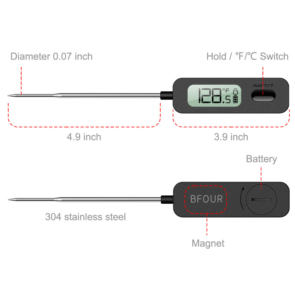 BF-10 Instant Read Meat Thermometer