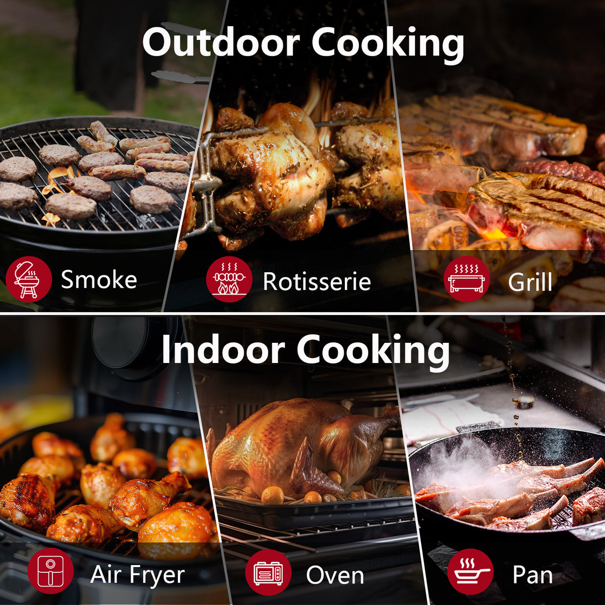 BF-60 Twin Probe Wireless Meat Thermometer