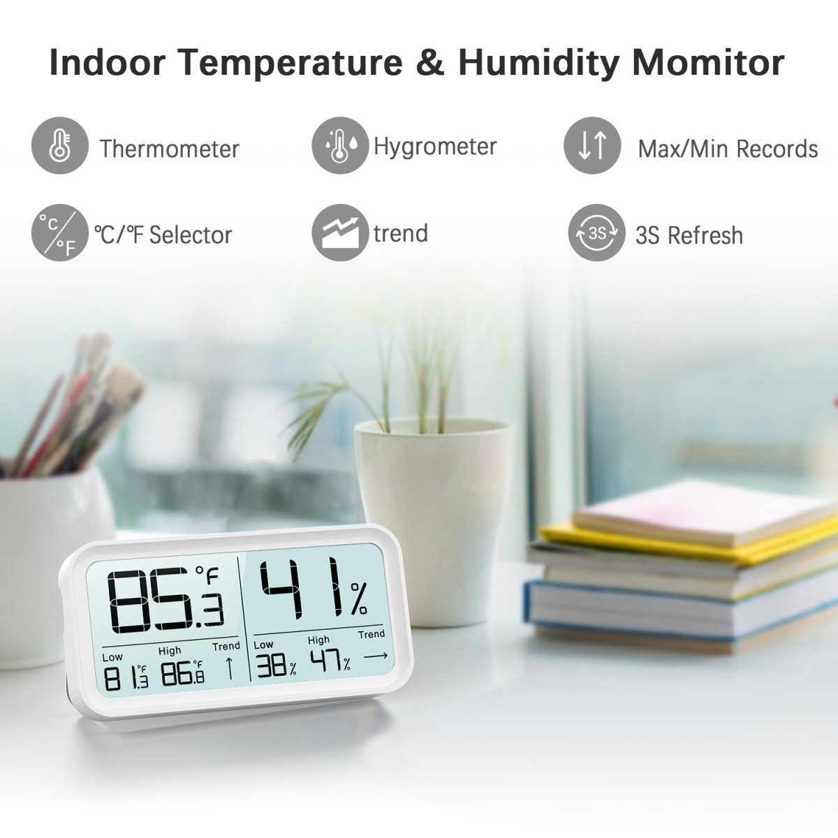 BF - 8 Digital Indoor Thermo - Hygrometer - BFOUR